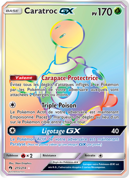 Caratroc GX 215/236 — Pokémon Tonnerre Perdu (LOT)