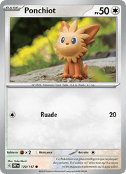Ponchiot 170/230 Pokémon Flammes Obsidiennes (EV03)