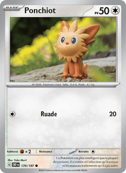 Ponchiot 170/230 Pokémon Flammes Obsidiennes (EV03)