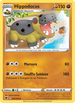 Hippodocus 080/216 Pokémon Astres Radieux (ASR)