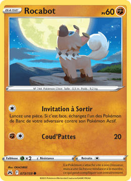 Rocabot 073/160 Pokémon Zénith Suprême (CRZ)