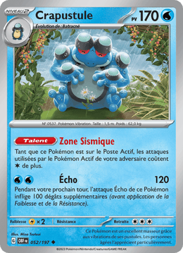 Crapustule 052/230 Pokémon Flammes Obsidiennes (EV03)