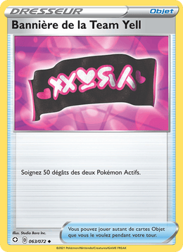 Bannière de la Team Yell 63/73 Pokémon Destinées Radieuses (SHF)