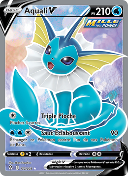 Aquali V 172/237 — Pokémon Évolution Céleste (EVS)