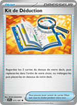 Kit de Déduction 171/252 Pokémon Étincelles Déferlantes (EV08)
