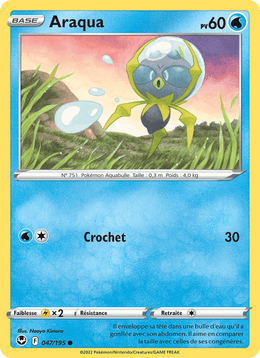 Araqua 047/215 Pokémon Tempête Argentée (SIT)