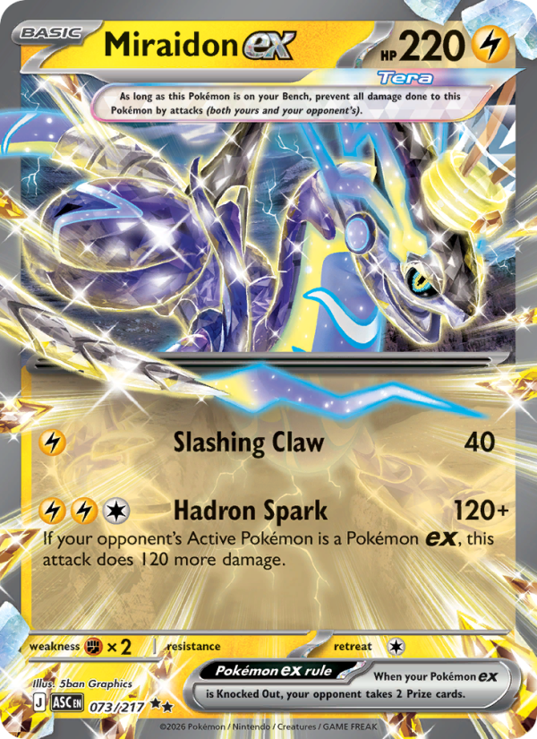 Miraidon-ex 073/295 — Pokémon Héros Transcendants (ME2.5)