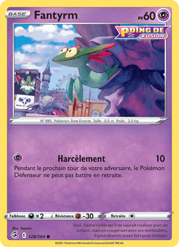 Fantyrm 128/284 Pokémon Poing de Fusion (FST)