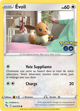 Évoli 054/88 Pokémon Pokémon GO