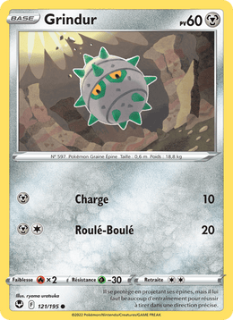 Grindur 121/215 Pokémon Tempête Argentée (SIT)