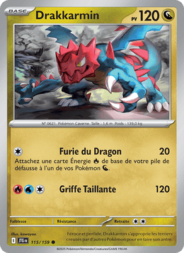 Drakkarmin 115/190 Pokémon Aventures Ensemble (EV09)