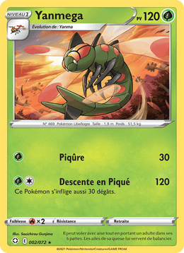 Yanmega 2/73 Pokémon Destinées Radieuses (SHF)