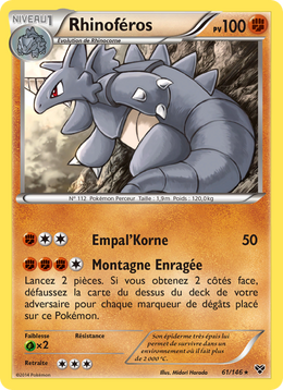 Rhinoféros 61/146 — Pokémon XY (XY)