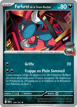 Farfuret de la Team Rocket 128/244 Pokémon Rivalités Destinées (EV10)