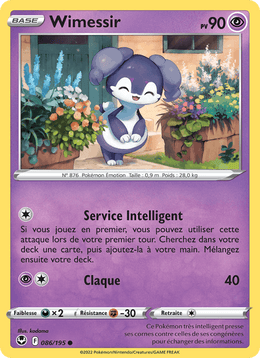 Wimessir 086/215 Pokémon Tempête Argentée (SIT)