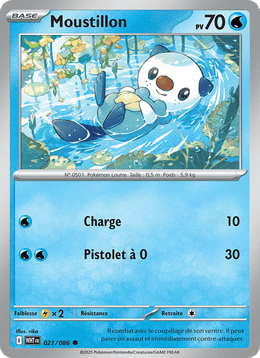 Moustillon 021/173 Pokémon Flamme Blanche (WHT)