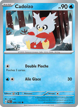 Cadoizo 046/279 Pokémon Évolutions à Paldea (EV02)