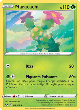 Maracachi 7/216 Pokémon Épée et Bouclier