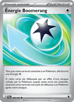 Énergie Boomerang 166/226 Pokémon Mascarade Crépusculaire (EV06)