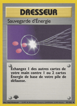 Sauvegarde d'Énergie 81/102 Pokémon Set de Base (BS)