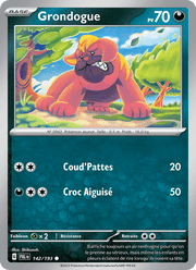 Grondogue 142/279 Pokémon Évolutions à Paldea (EV02)