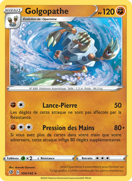 Golgopathe 104/209 Pokémon Clash des Rebelles