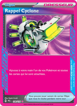 Rappel Cyclone 128/180 Pokémon Évolutions Prismatiques (EV8.5)