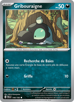Gribouraigne 144/279 Pokémon Évolutions à Paldea (EV02)