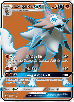 Lougaroc GX 136/169 — Pokémon Ombres Ardentes (BUS)