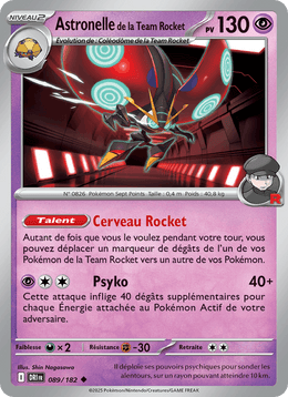 Astronelle de la Team Rocket 089/244 Pokémon Rivalités Destinées (EV10)