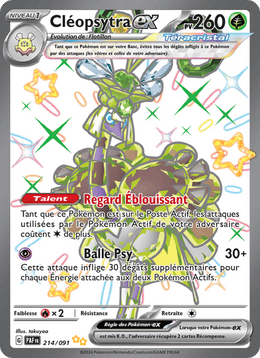 Cléopsytra-ex 214/245 Pokémon Destinées de Paldea (EV4.5)