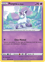 Ponyta de Galar 81/216 Pokémon Épée et Bouclier