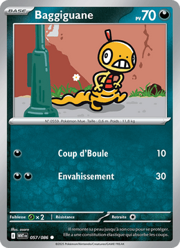 Baggiguane 057/173 Pokémon Flamme Blanche (WHT)