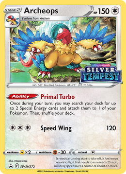 Aéroptéryx SWSH272/PROMO — Pokémon Promo Épée et Bouclier (SWSHP)