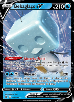 Bekaglaçon V 55/209 Pokémon Clash des Rebelles