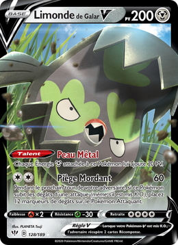 Limonde de Galar V 128/201 Pokémon Ténèbres Embrasées