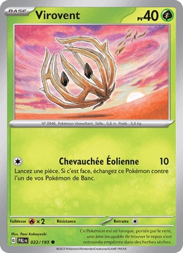 Virovent 022/279 Pokémon Évolutions à Paldea (EV02)