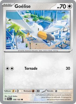 Goélise 158/279 Pokémon Évolutions à Paldea (EV02)