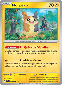 Morpeko 072/226 Pokémon Mascarade Crépusculaire (EV06)
