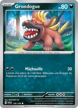 Grondogue 136/258 Pokémon Écarlate et Violet (EV01)