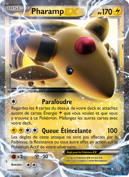 Pharamp EX 27/101 — Pokémon Origines Antiques (AOR)