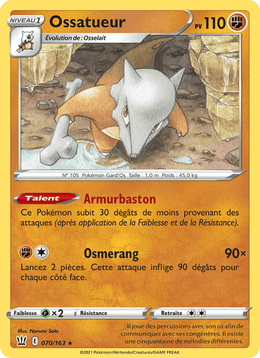 Ossatueur 70/183 Pokémon Styles de combat (BST)