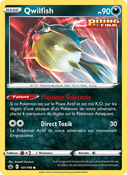 Qwilfish 101/233 Pokémon Règne de Glace (CRE)