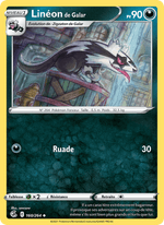 Linéon de Galar 160/284 Pokémon Poing de Fusion (FST)