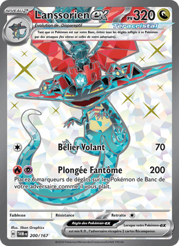 Lanssorien-ex 200/226 Pokémon Mascarade Crépusculaire (EV06)