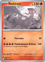 Reshiram 017/130 Pokémon Flammes Fantasmagoriques (ME02)