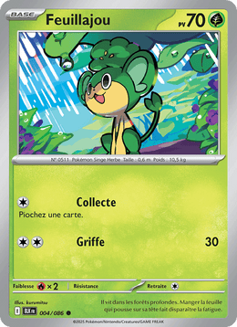 Feuillajou 004/172 Pokémon Foudre Noire (BLK)