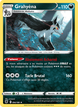 Grahyèna 096/216 Pokémon Astres Radieux (ASR)