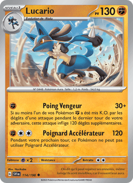 Lucario 114/258 Pokémon Écarlate et Violet (EV01)