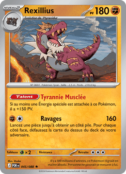 Rexillius 045/124 Pokémon Équilibre Parfait (ME03)